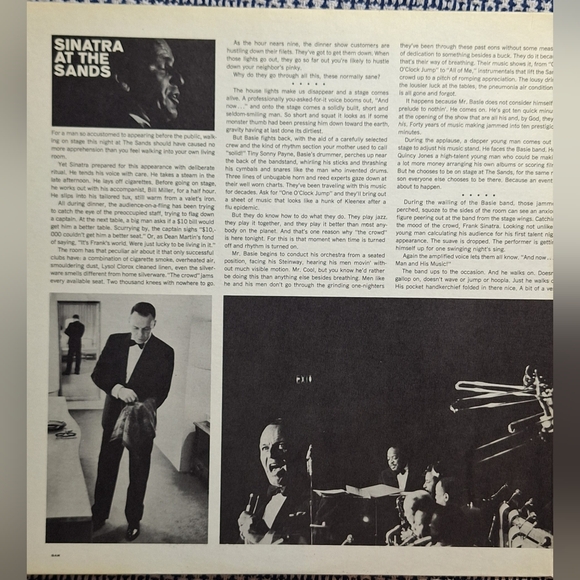SINATRA AT THE SANDS LP vinyl - Picture 4 of 13